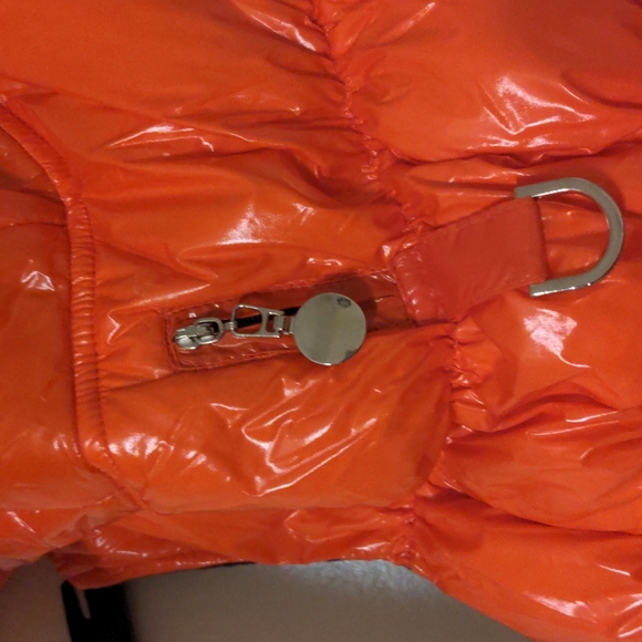 Spark paws red puffer fleece lined  faux fur brim  hoodie 3XL - Picture 4 of 11